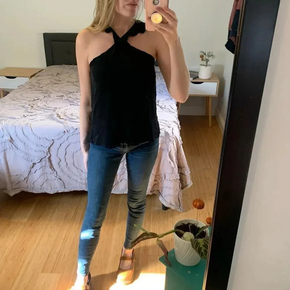 CAMI NYC Lily Ruffled-Strap Silk Top - Picture 1 of 9